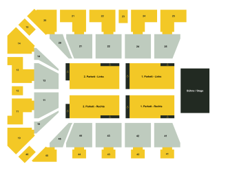 Große EWE ARENA - Bühne mit Reihenbestuhlung im Innenraum